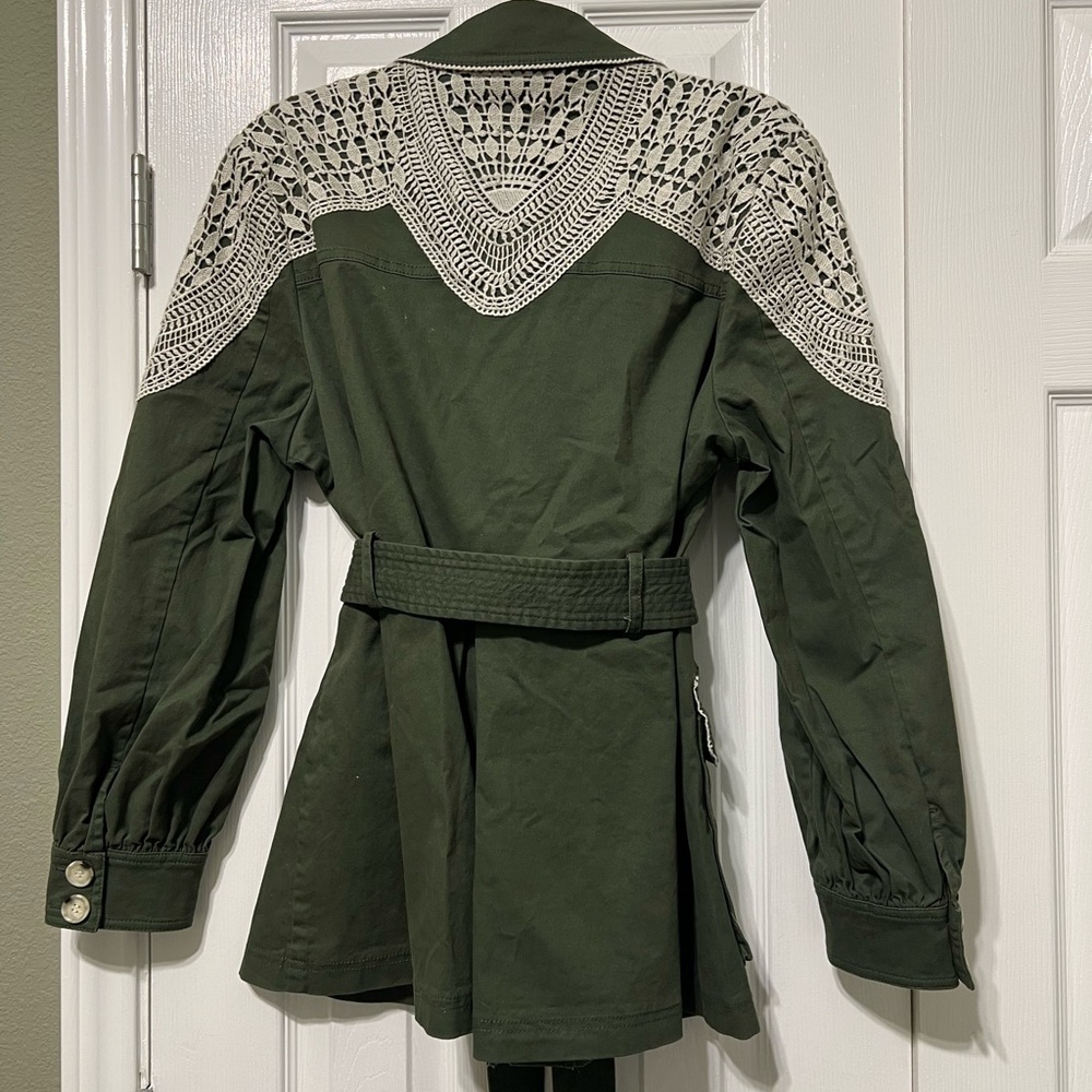 Veronica Beard Vanna Woven Canvas Jacket - Picture 7 of 8